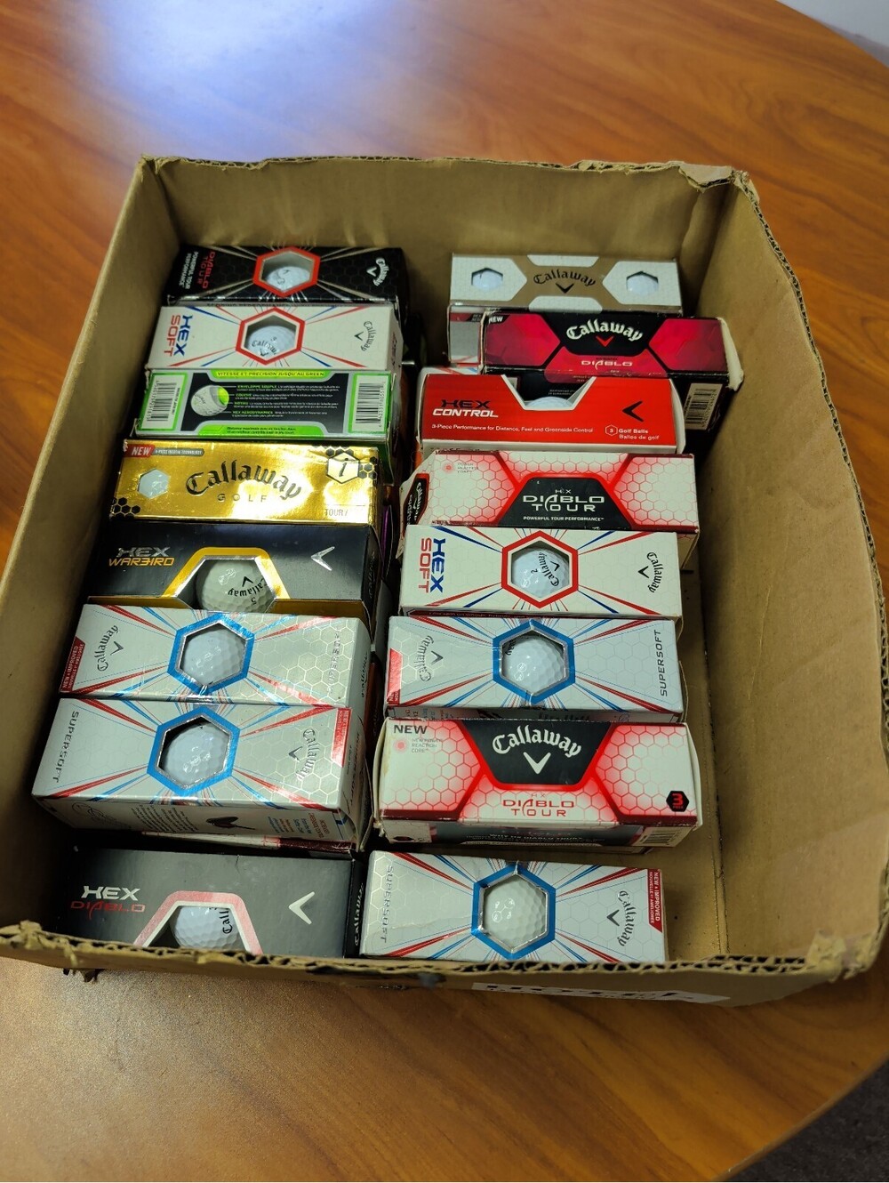 Lot of 30 Callaway Golf Balls Sleeves in Multiple Boxes 90 Balls Total